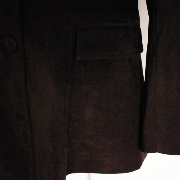Brown Velour Blazer, Lulu Alexander New York, Vintage Made in U.S.A., Si… - Picture 7 of 9
